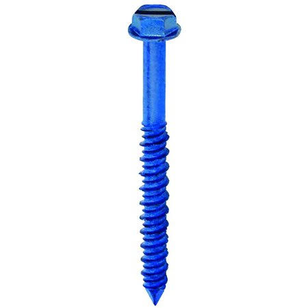 Concrete Screws Hex Head 3/16 by 1-3/4 inch with Drill Bit 100 Pack A803