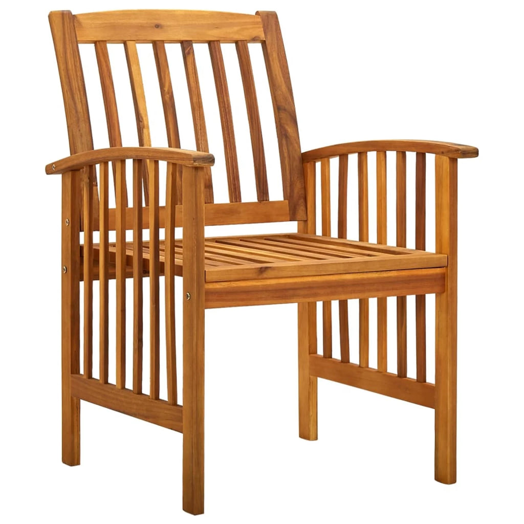 Garden Dining Chairs 2 pcs Solid Acacia Wood L1979