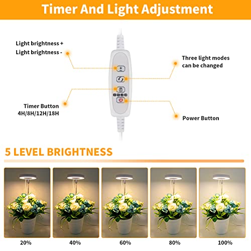 2 Pack LED Grow Light with Timer L5933