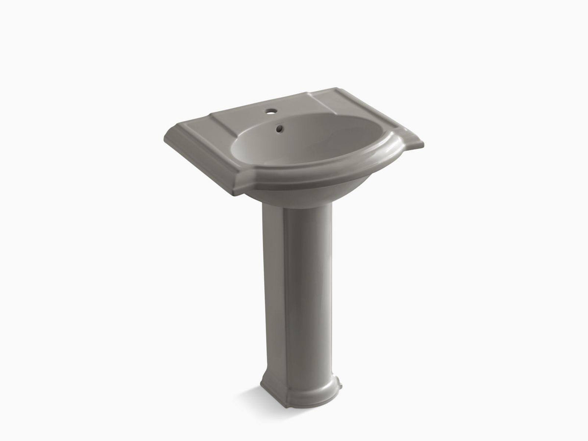 Cashmere Pedestal Bathroom Sink with Single Faucet Hole R723964