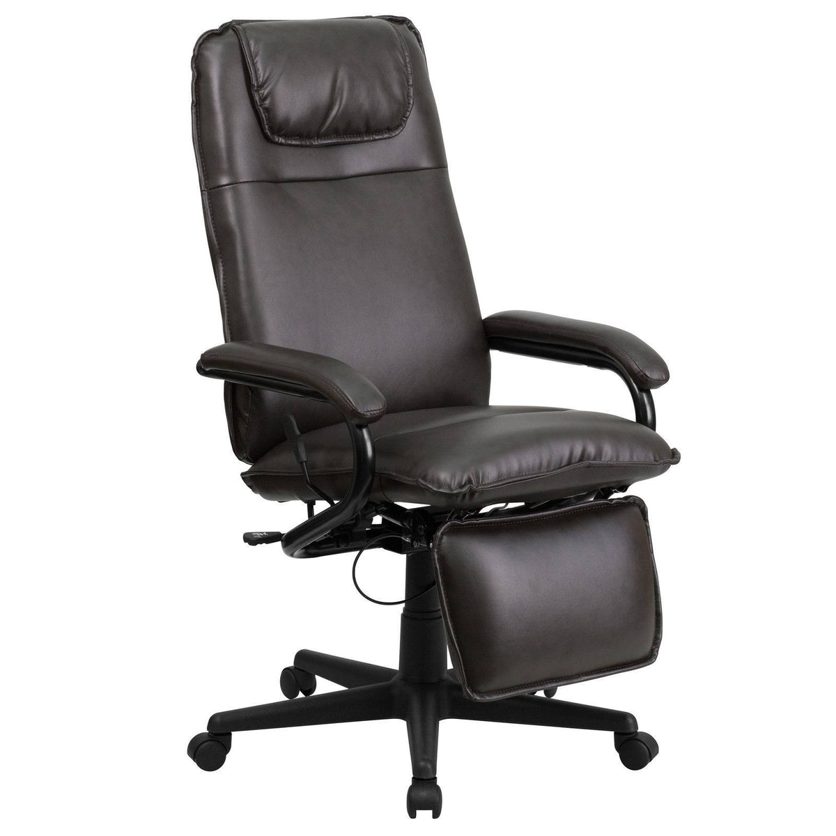 Brown Leather Reclining Office Chair H74147