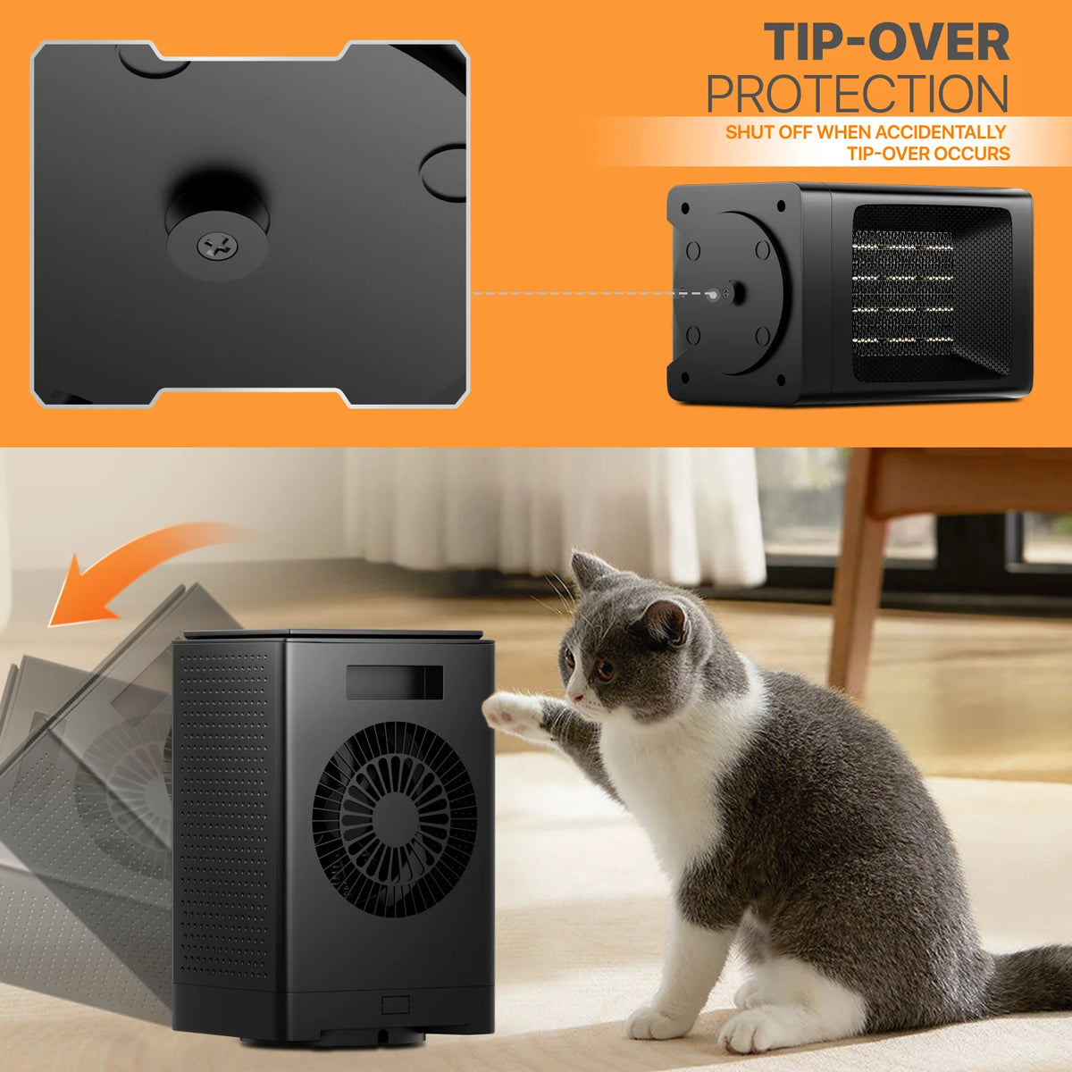1500W PTC Portable Electric Space Heater Q3263