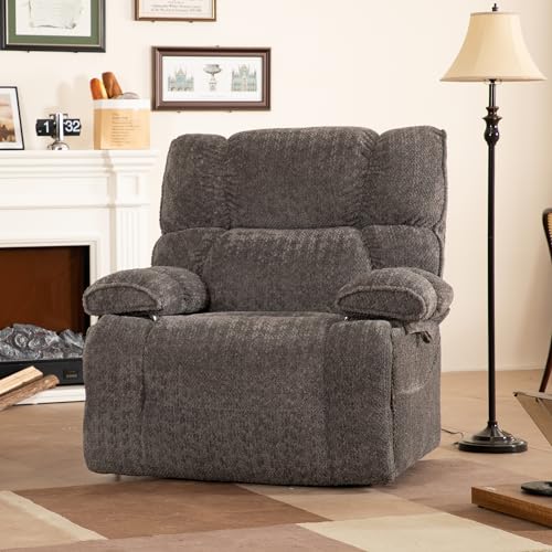 Oversize Power Lift Recliner with Heat & Massage, Cream J126705