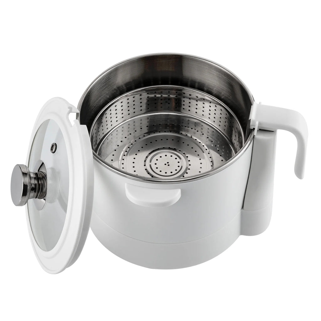 3L Electric Hot Pot with Steamer Nonstick Coating Q794