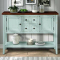 Antique Blue 4 Drawer Pine Wood Server D934