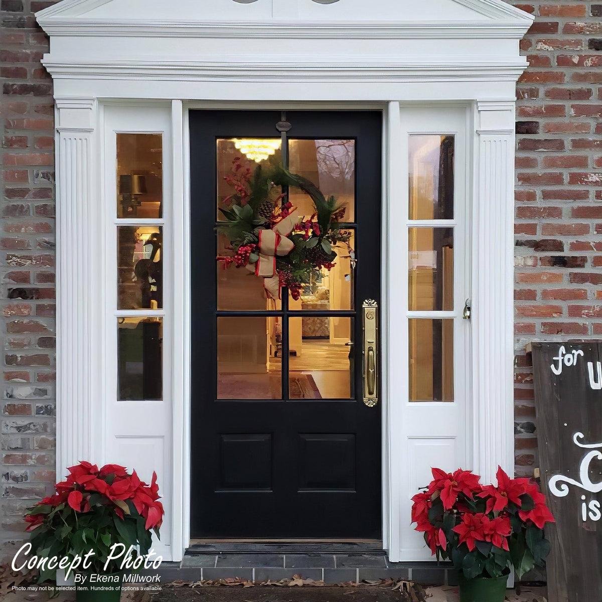 Fluted Pilaster with Attached Plinth R666327