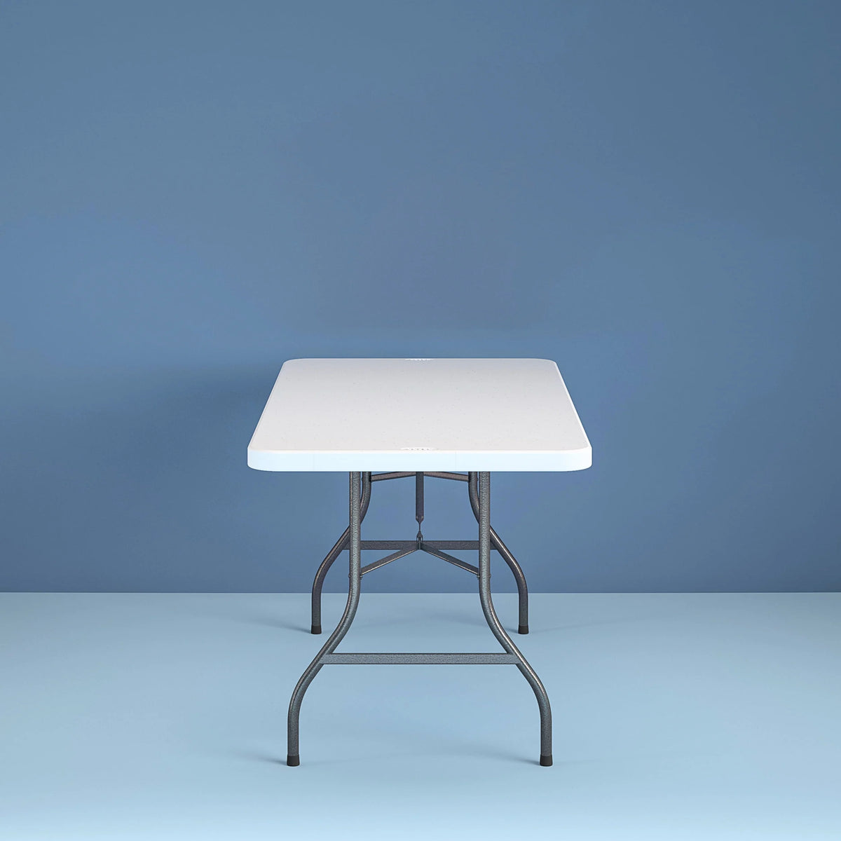 6 Foot Folding Table White Speckle J3301