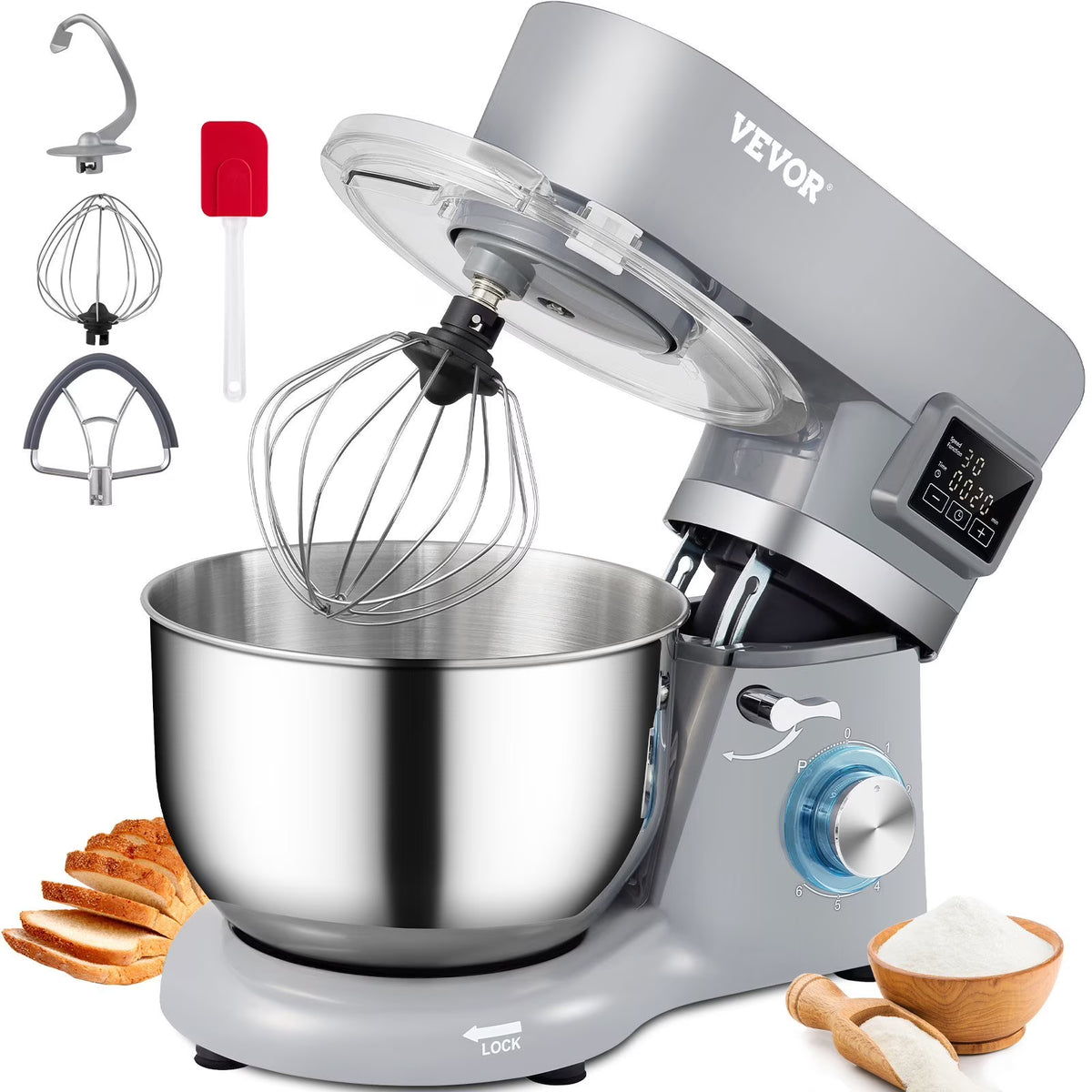 6.2 qt Stand Mixer with Stainless Steel Bowl G505