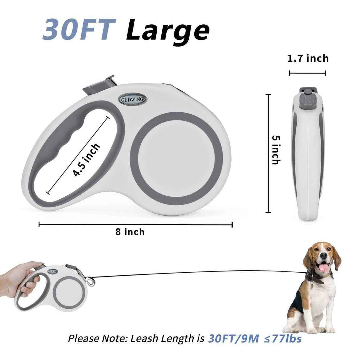 Retractable Dog Leash 30 Ft G82524