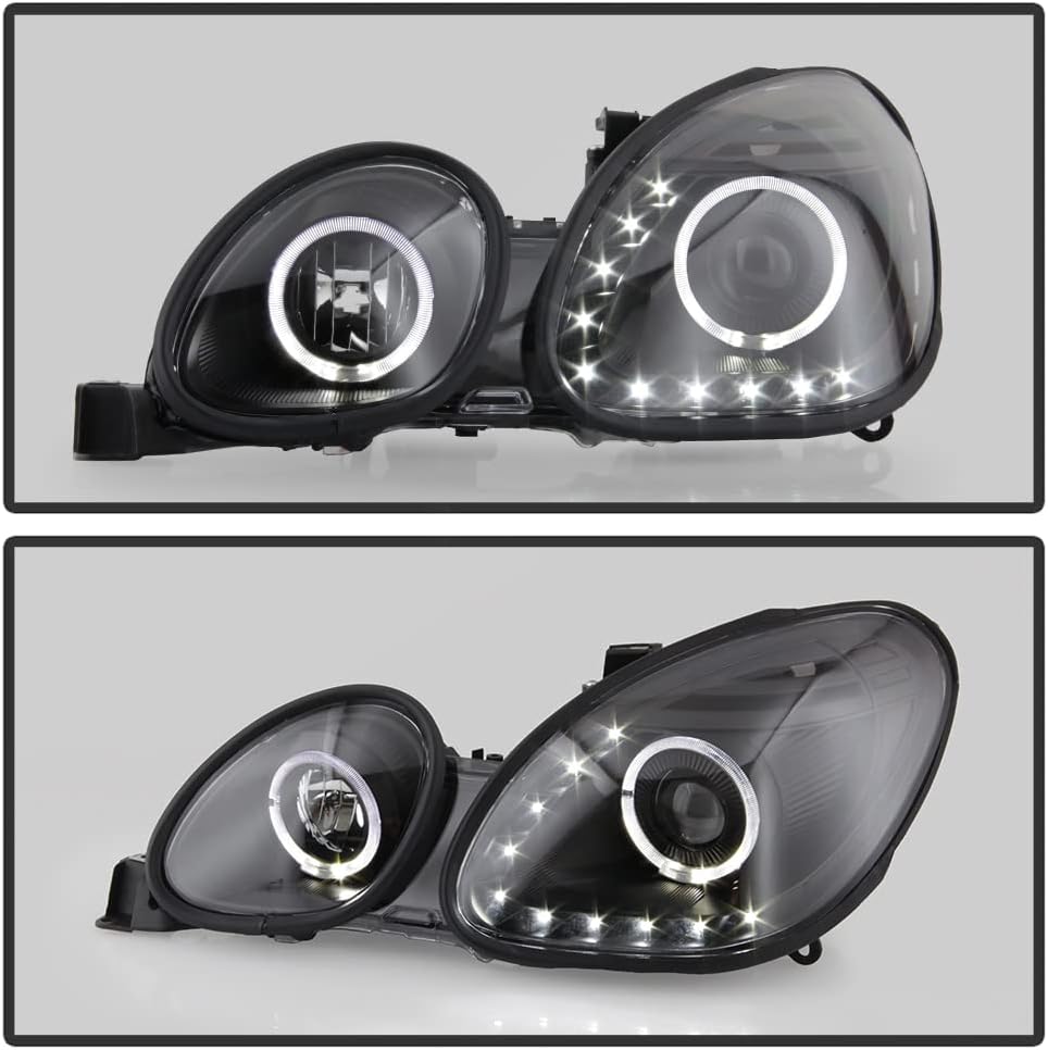 Black LED Projector Headlights H658313