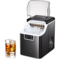 Black 44Lbs/24H Self-Cleaning Countertop Ice Maker with Ice Scoop & Basket K2264