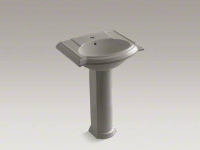 Cashmere Pedestal Bathroom Sink with Single Faucet Hole R723964