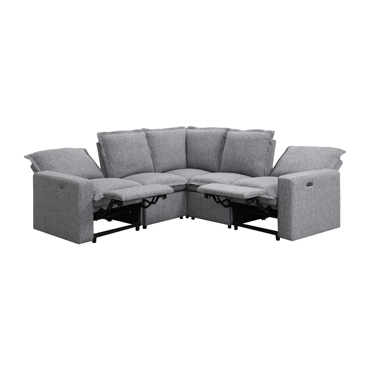 Gray Power Recliner Sofa Set L6016