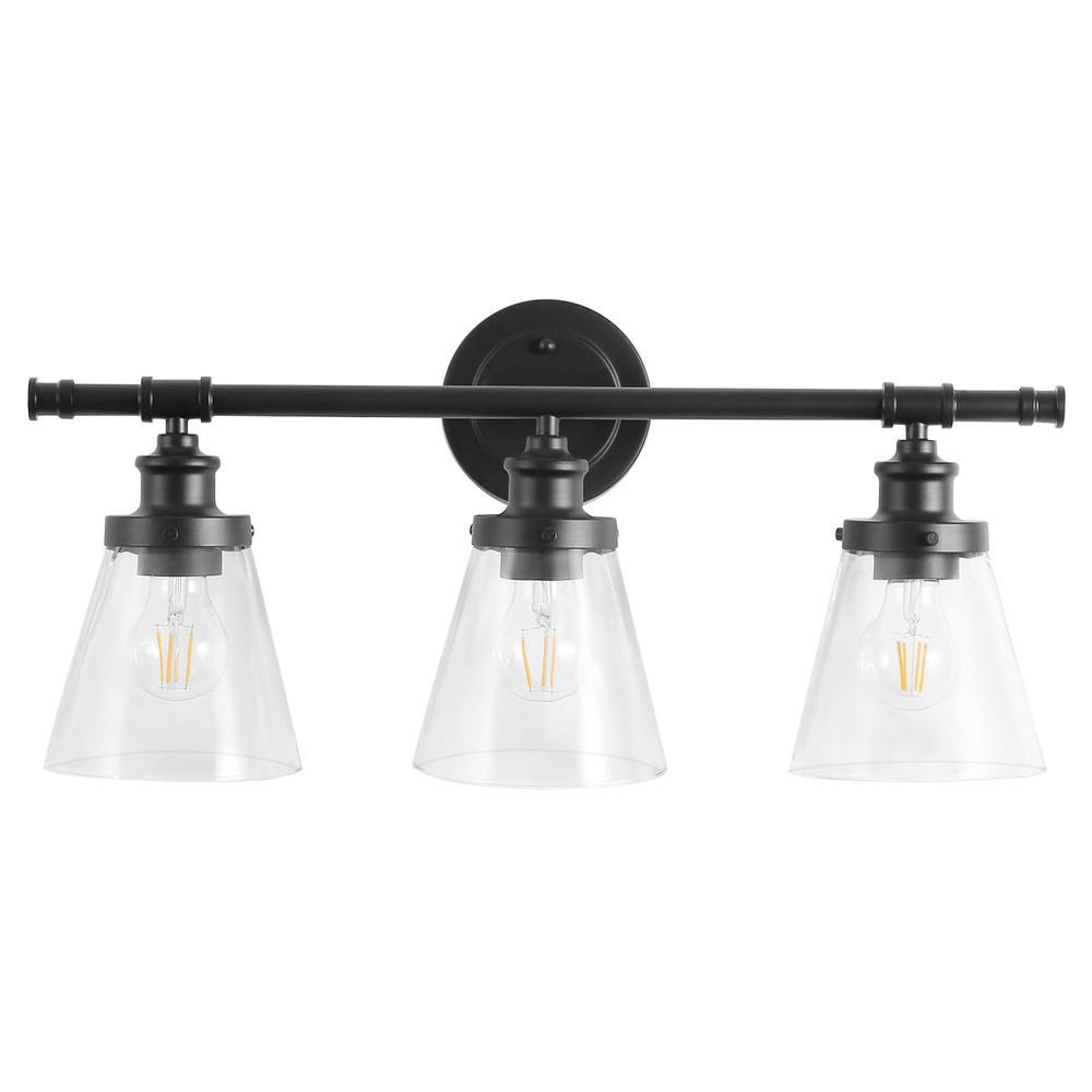 Black 3-Light Vanity Light S429