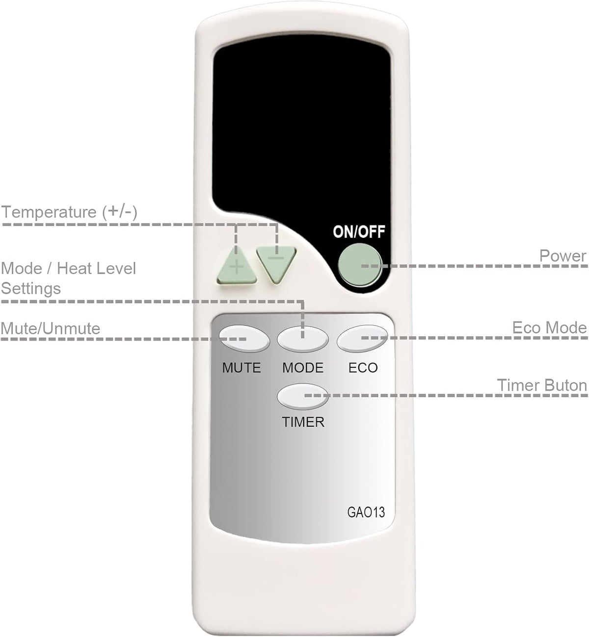 Replacement Remote Control for Electric Space Heater R854583