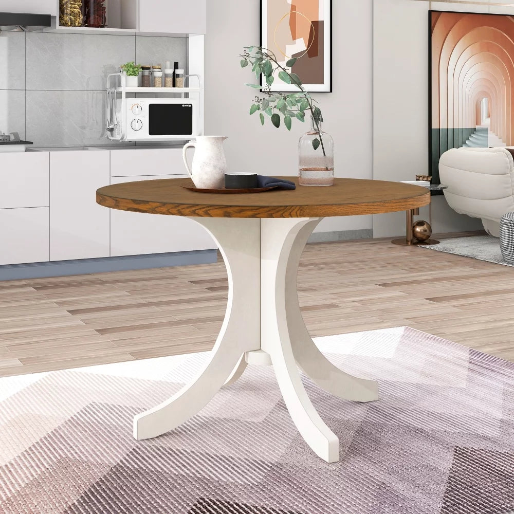 Solid Wood 5-Piece Round Dining Table and Chairs Set R923614