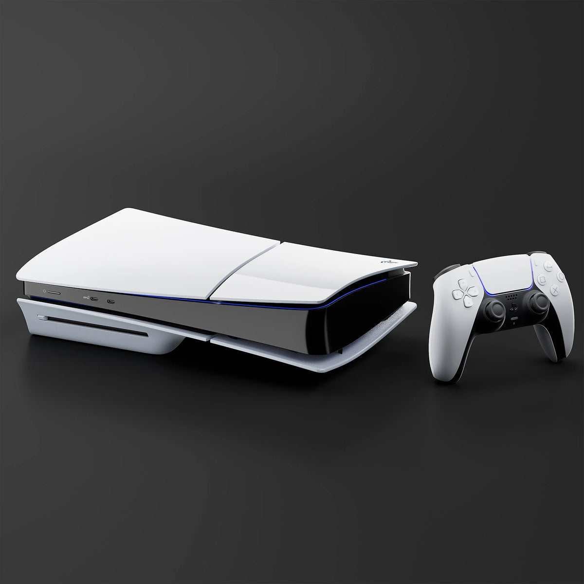 PS5 Slim Disc 2TB SSD Console Bundle with Two DualSense Controllers J9320