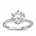 1CT Lab Grown Diamond Round Solitaire Ring 925 Sterling Silver K279