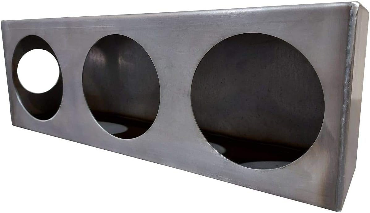 Triple 4 Round Steel Tail Light Box with Side Marker U22072