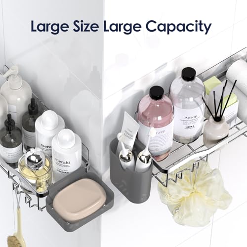 Adhesive Rustproof Stainless Steel Shower Caddy 2 Pack M22647
