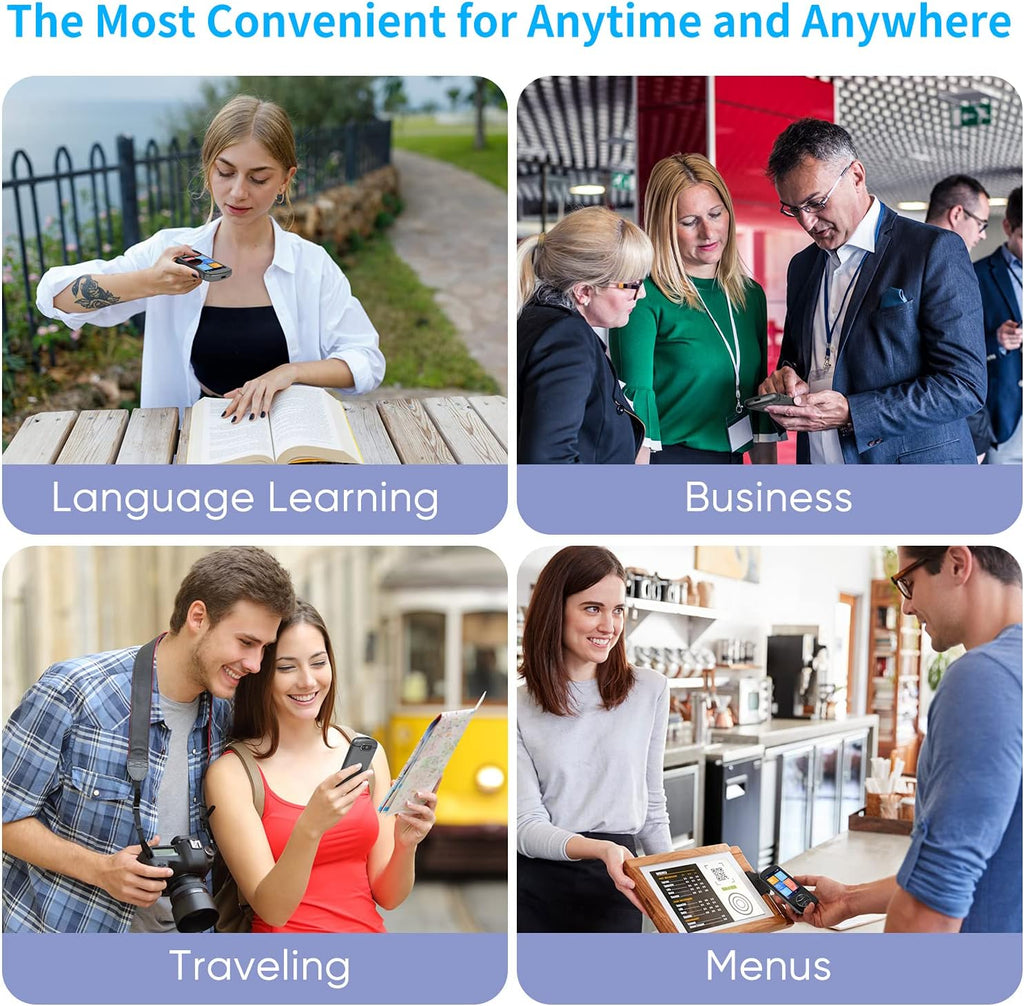 Portable 127 Languages Two Way Instant Voice Translator Device with 3.0 HD Touch Screen F5444