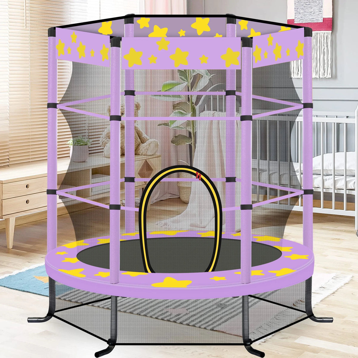 55'' Trampoline with Safety Enclosure Net L964
