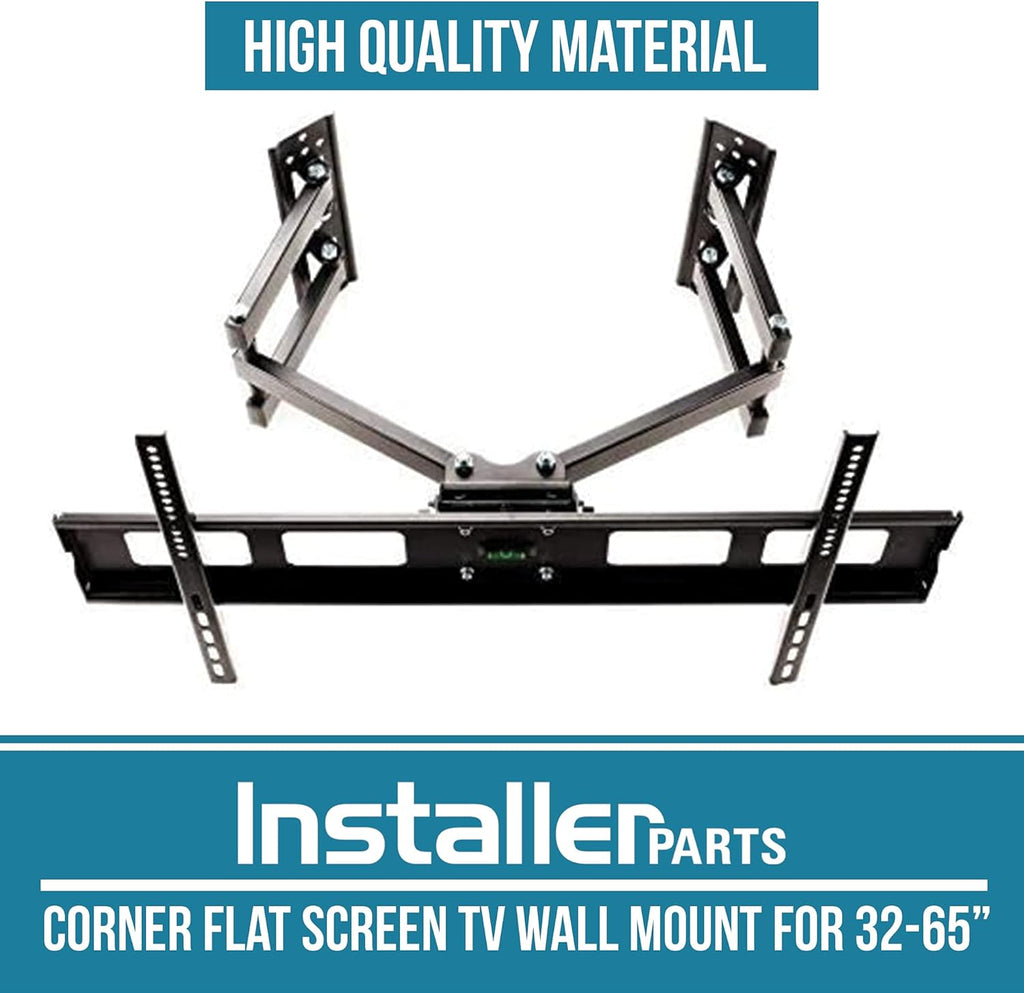 TV Corner Mount with Dual Extension Arm, Heavy Duty LCD LED TV Monitor M840