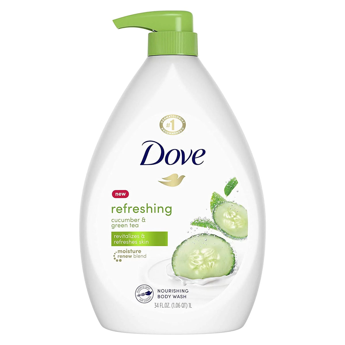 Cucumber and Green Tea Body Wash, 34 oz I772230
