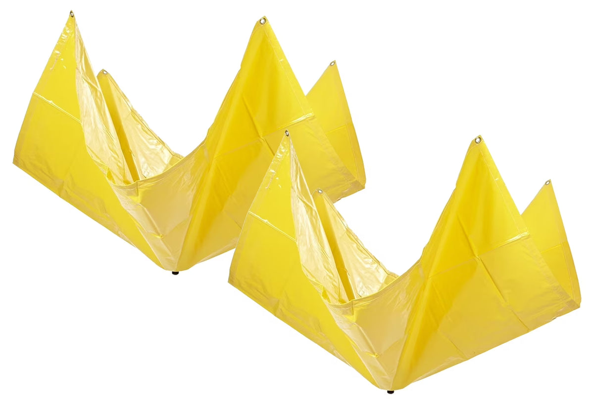 (2 Pack) 5' x 5' Heavy Duty Drain Tarp Yellow P25938