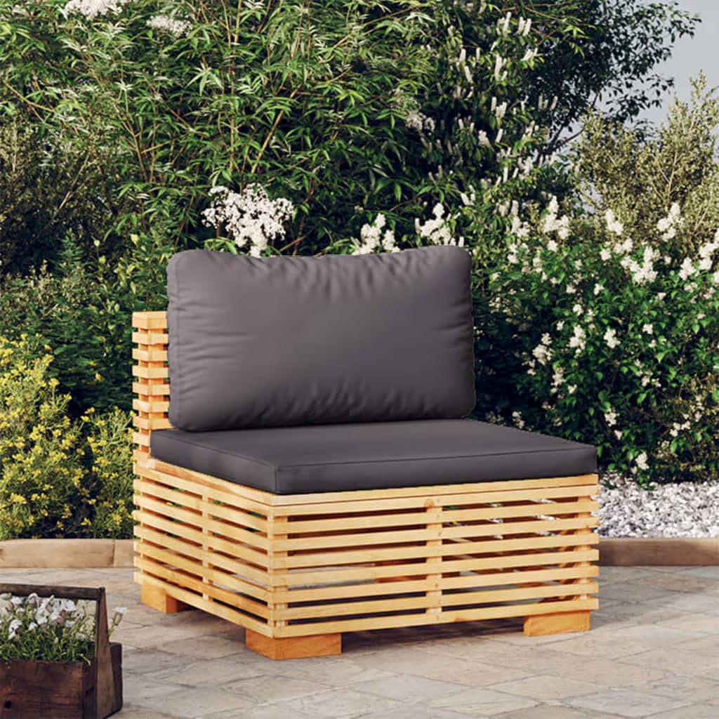 Dark Gray Teak Patio Sofa N44224