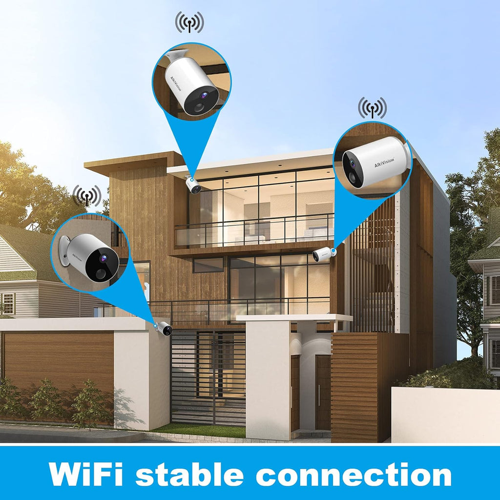 Wireless Outdoor Security Camera with 1080p HD Night Vision and Motion Detection K449