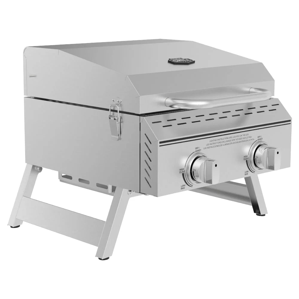 2 Burner Stainless Steel Propane Gas Grill Z115615