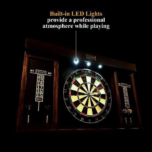 40 inch Dartboard Cabinet with LED Light Y54552