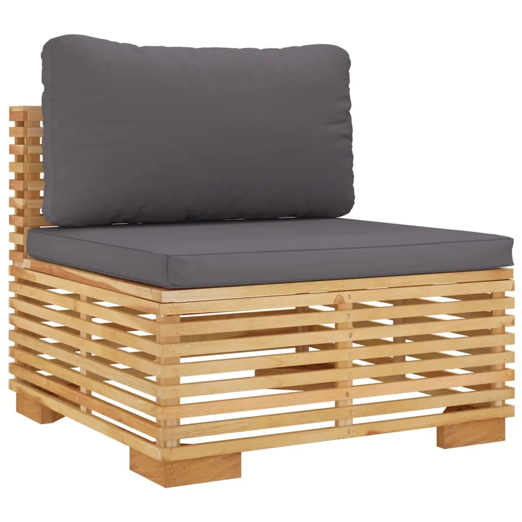 Dark Gray Teak Patio Sofa N44224