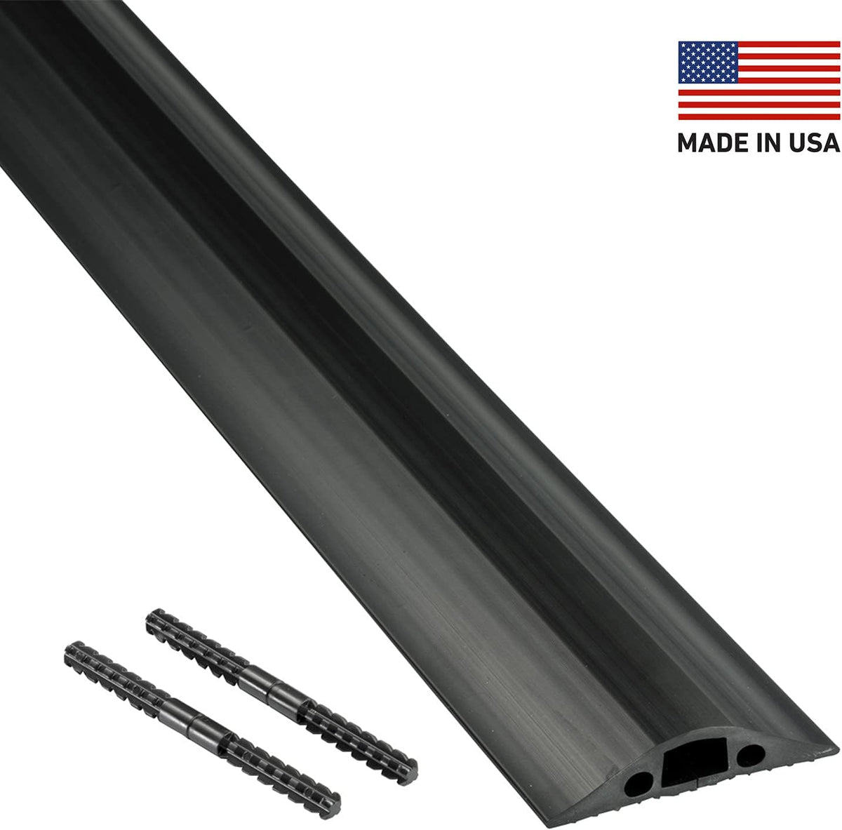 Heavy Duty Linkable Floor Cord Cover 30 Foot Length Black X49673