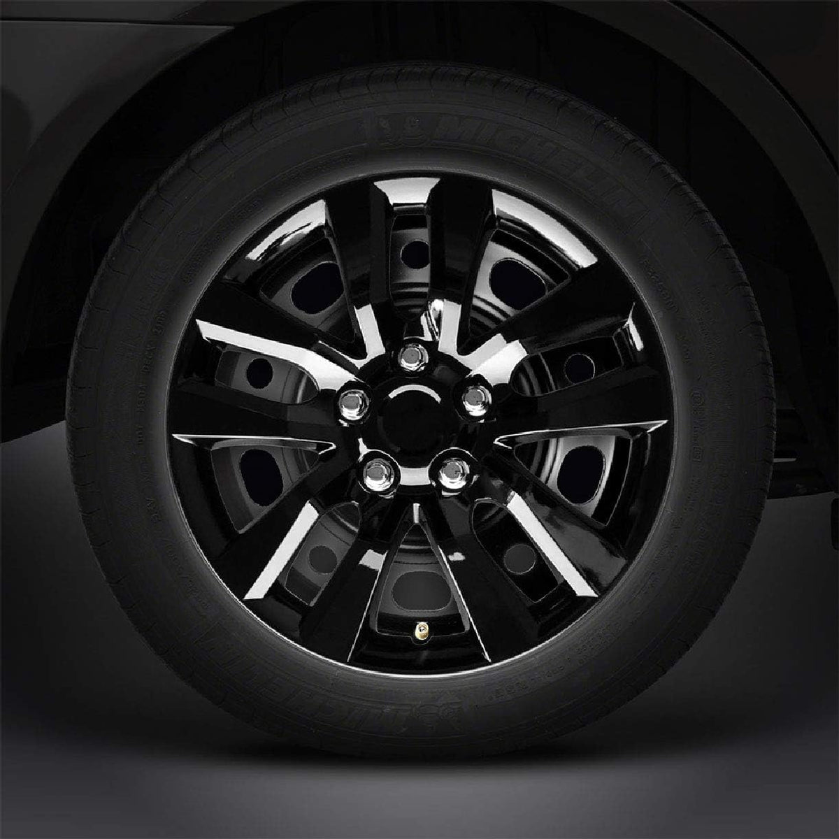 Gloss Black 16 4pc Hubcaps Wheel Covers Set of 4 X833