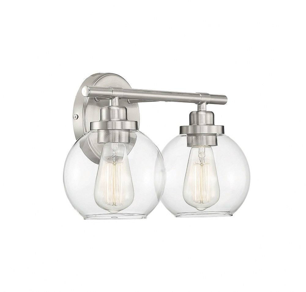 Matte Black 2 Light Bath U1277