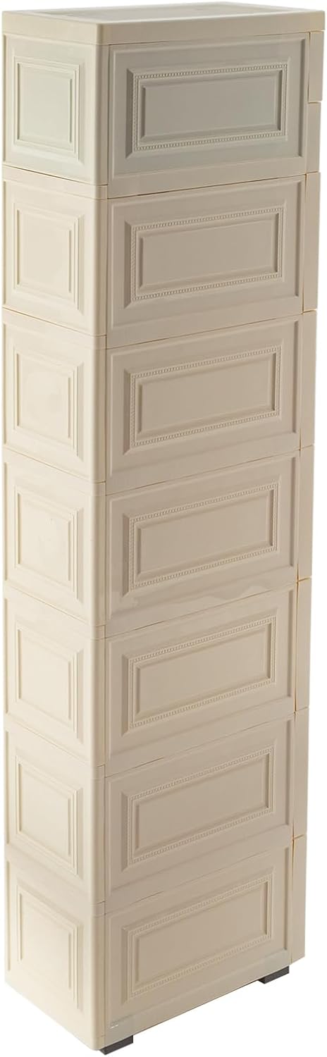 8 Drawer Narrow Storage Cabinet with Pull Handles I301387
