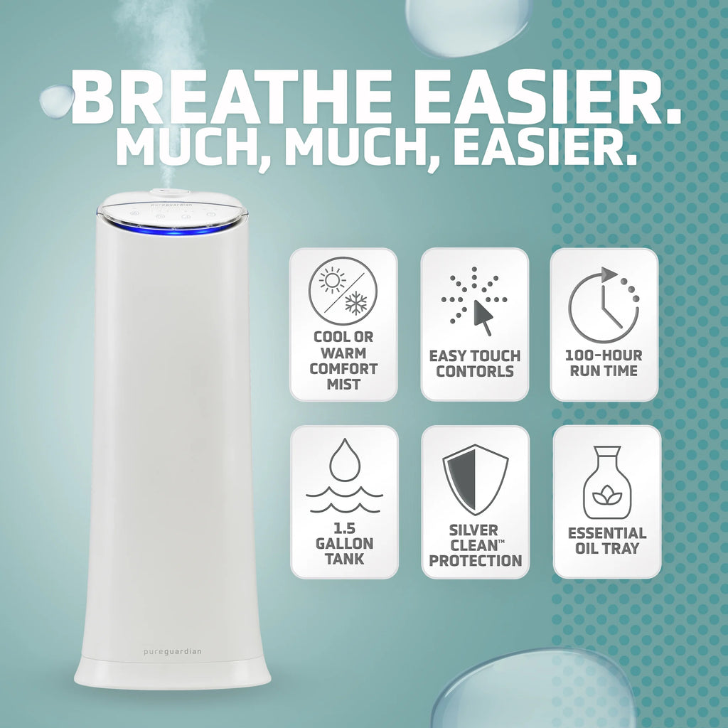1.5 Gallon Warm and Cool Mist Ultrasonic Humidifier Y811176