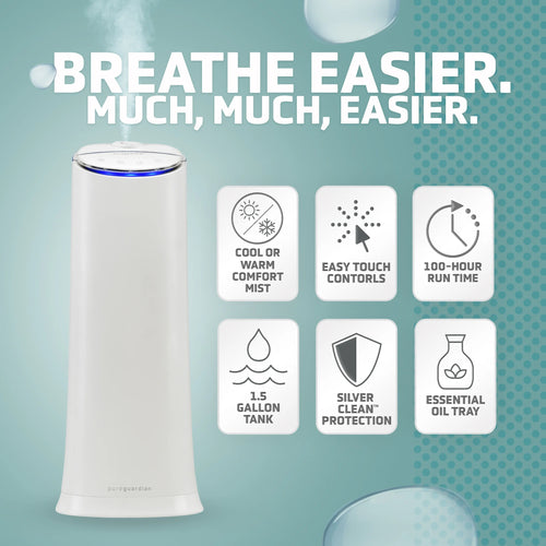 1.5 Gallon Warm and Cool Mist Ultrasonic Humidifier Y811176