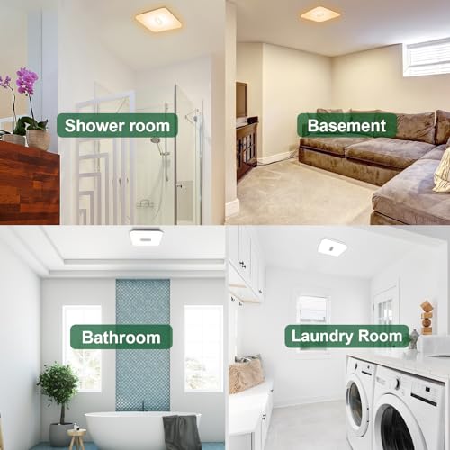 Black 90 CFM 1.5 Sones Bathroom Exhaust Fan with Light H70964