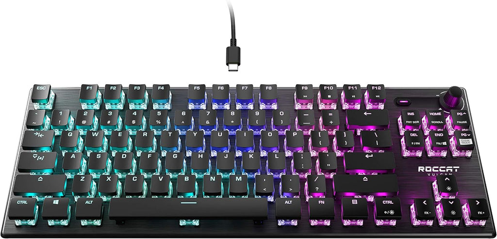 Black Compact Tenkeyless Mechanical Gaming Keyboard L287