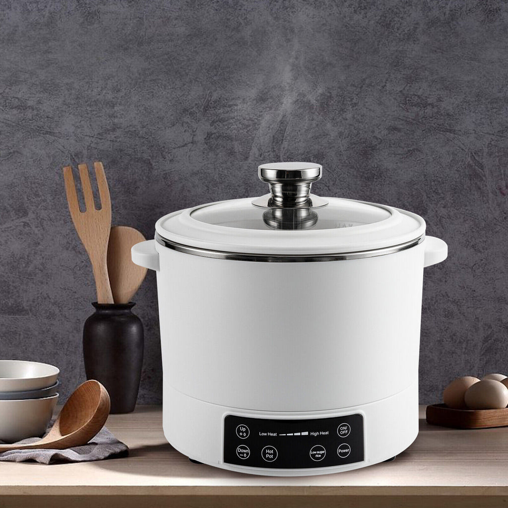 3L Electric Hot Pot with Steamer Nonstick Coating Q794