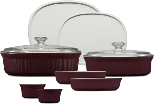 10-Piece Ceramic Bakeware Set with Lids K64491