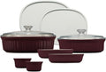 10-Piece Ceramic Bakeware Set with Lids K64491