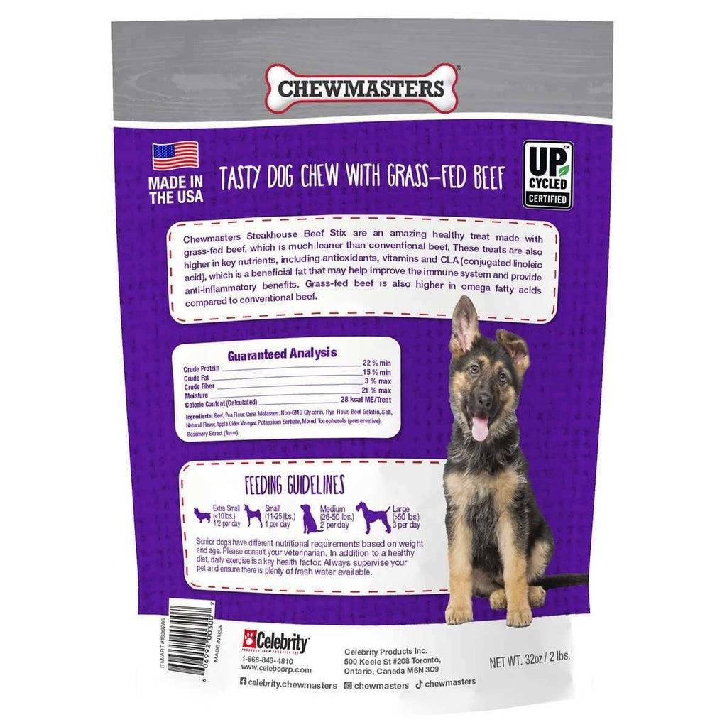 Chewmasters Steakhouse Beef Stix Dog Treats J9338