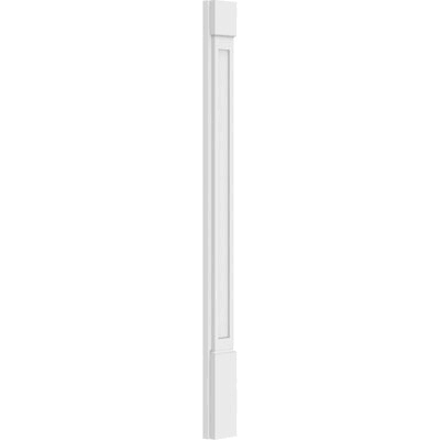 Flat Panel PVC Pilaster with Capital & Base (Pair) C9772