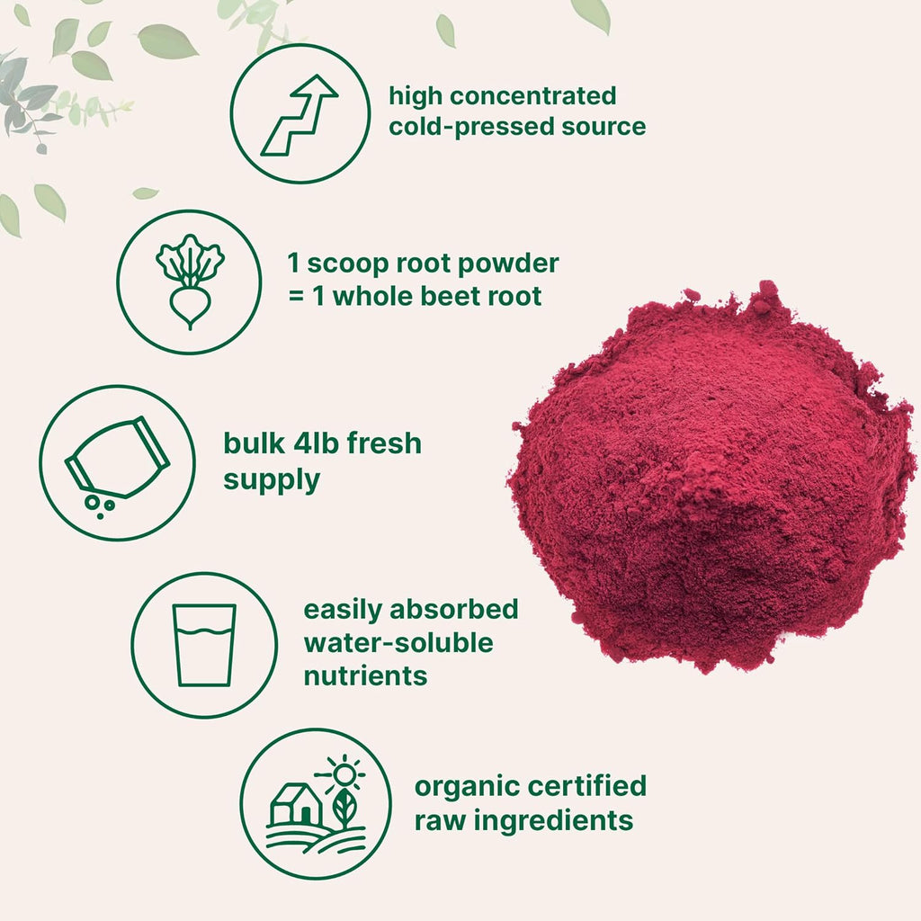 Organic Beet Root Powder, 4 Pounds B150