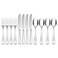 45-Piece Flatware Set, Silver N68906