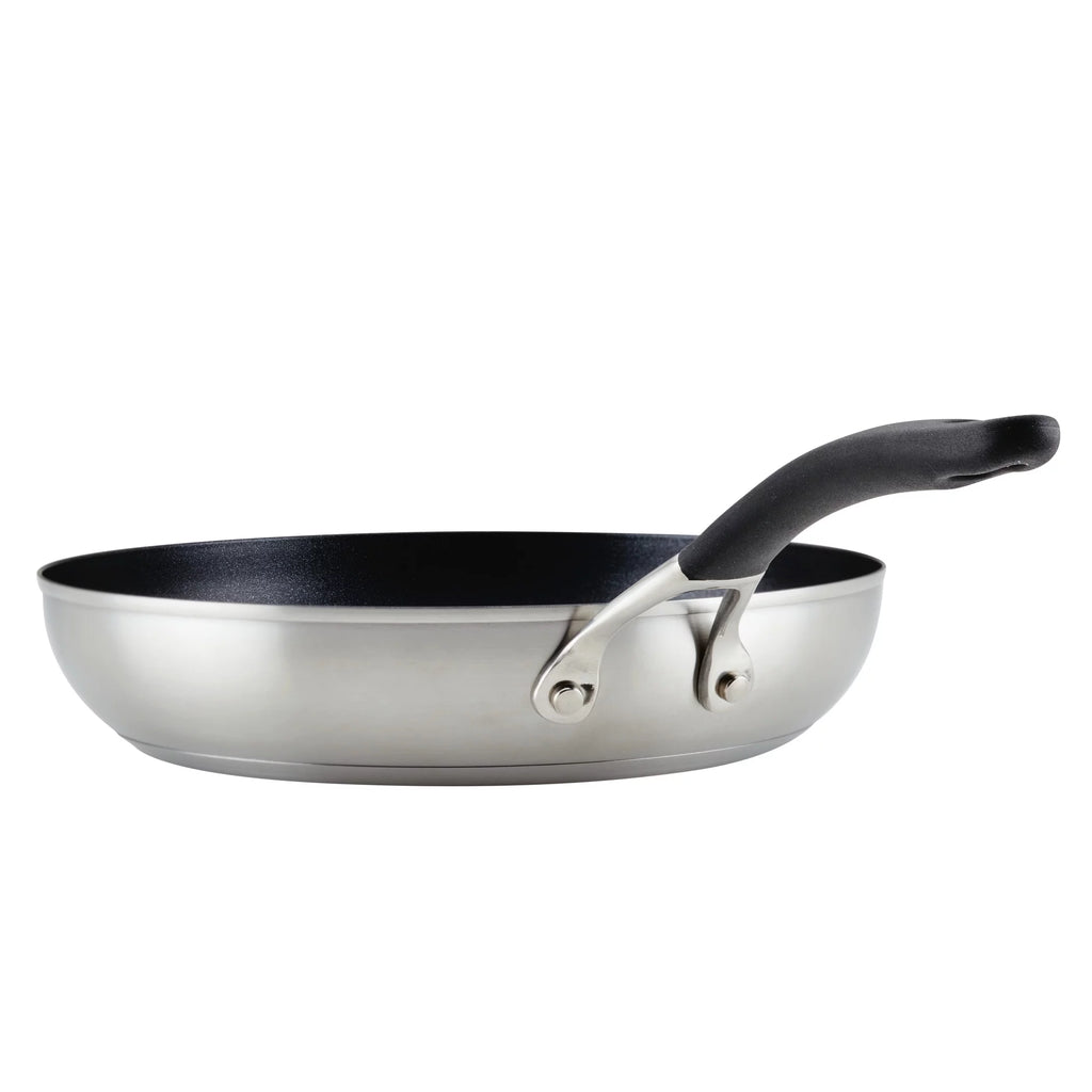 Silver Stainless Steel Skillet B7183